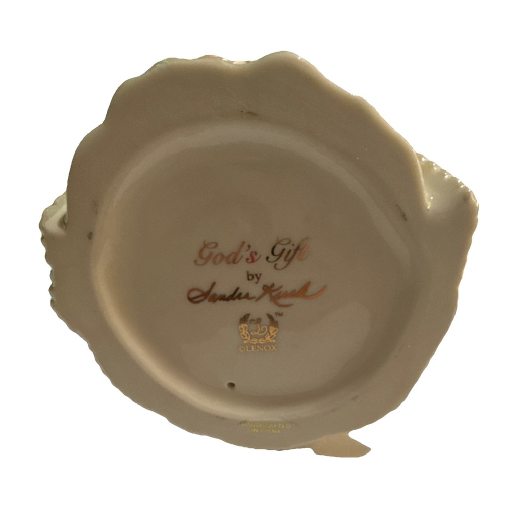 Lenox Sandra Kuck God's Gift Porcelain Figurine Hand Painted Mom & Baby - Picture 2 of 2